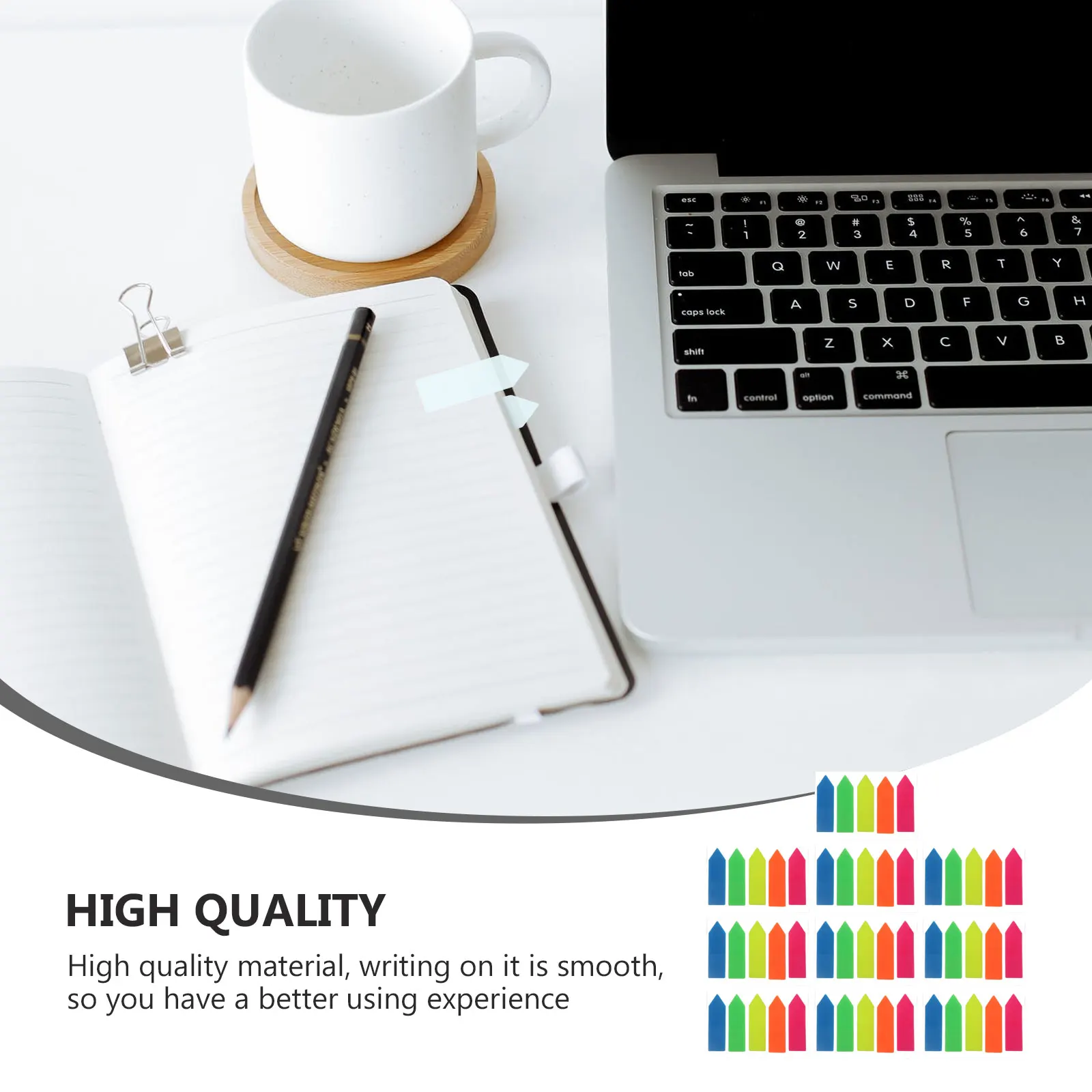 

10Sets Colored Self-Adhesive Notes Memo Pads Index Stickers for Office School Books Reports Presentations Reminders Family Work