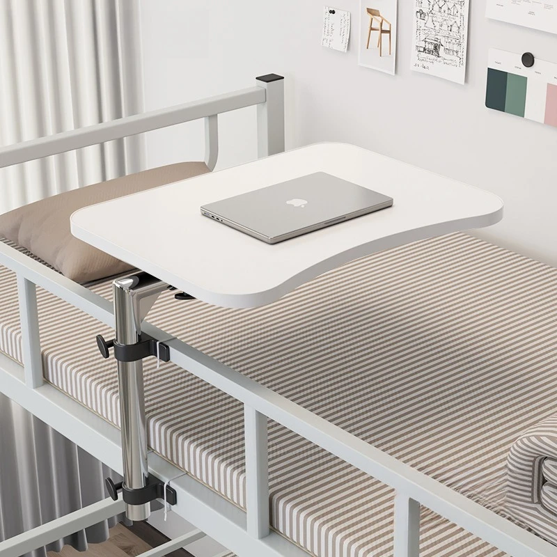 

Dormitory bed table, rotatable folding storage table