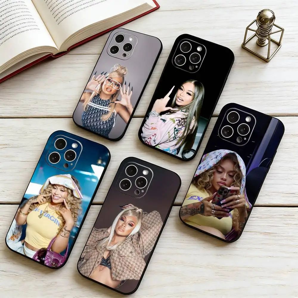 Чехол для телефона Latto Big M-Mama R-Rapper для iPhone 17, 16, 15, 14, 13, 12, 11 Plus, Pro Max, XS, мягкий силиконовый черный чехол, подарок.