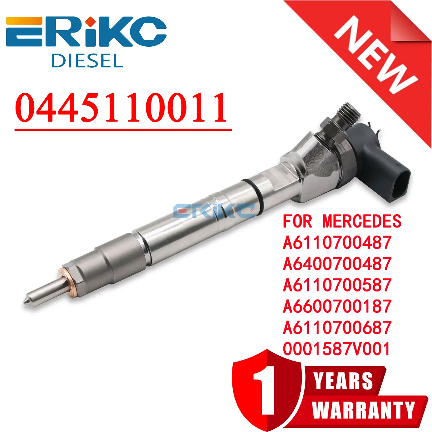 

0445110011 New Diesel Fuel Injector 0 445 110 011 For Mercedes A6110700487 A6400700487 A6110700587 A6600700187 A6110700687