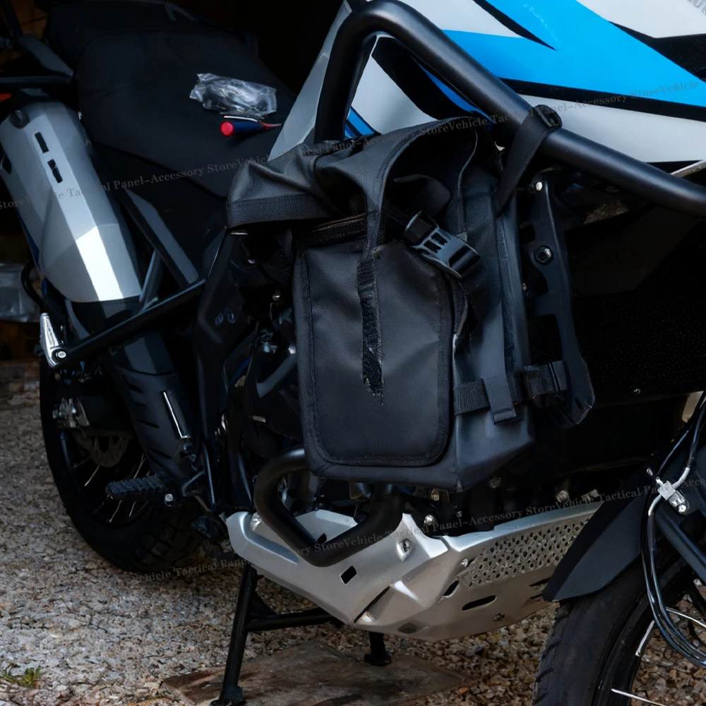 Motorrad Stoßstange Molle Panel Für Kofferraum Lagerung Carbon Stahl Wasserdicht Taktische Molle Organizer Modulare Lagerung