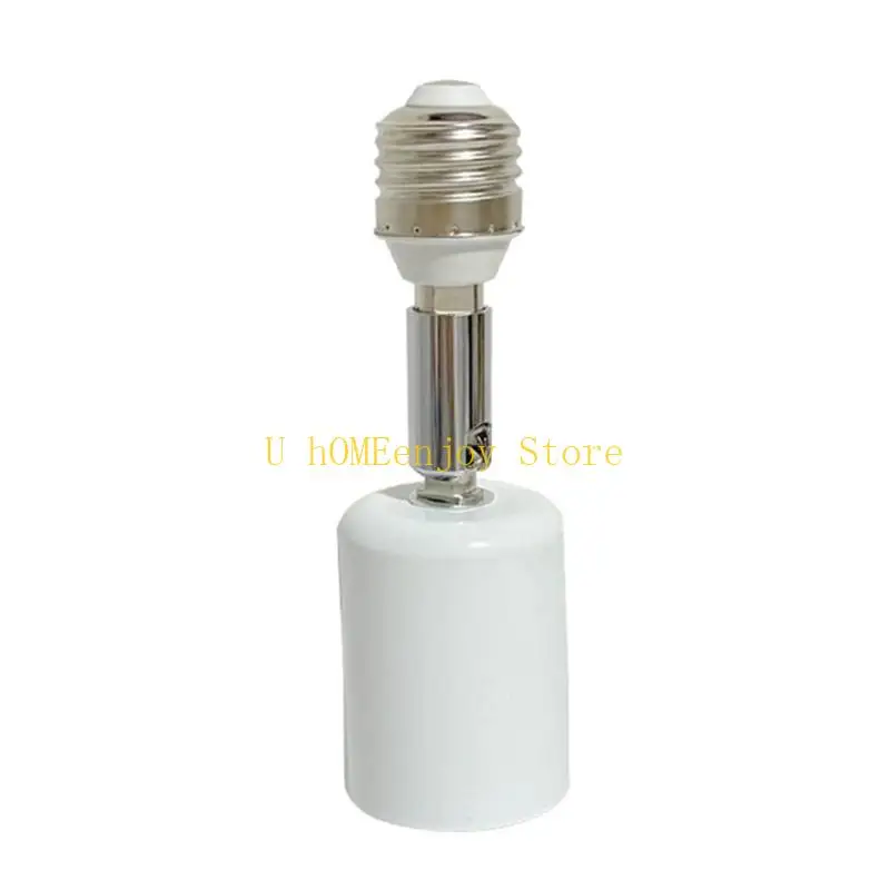 B0KF Adjustable E27 Light Socket Extension 150W Capacity Temperature Resistant Vertical Horizontal Mounting Compatibility