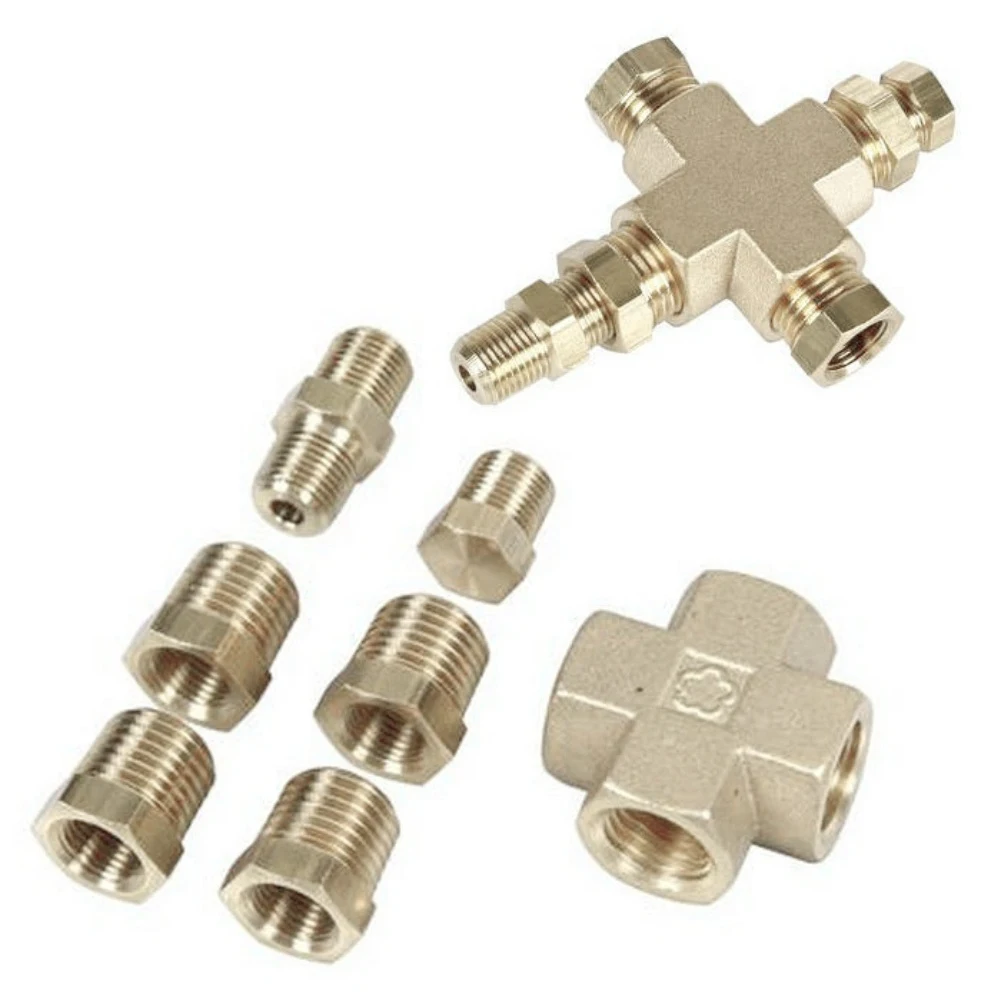 7pcs Car Connector Adapter Distributor Oil Pressure Oil Temperature Sensor1/8