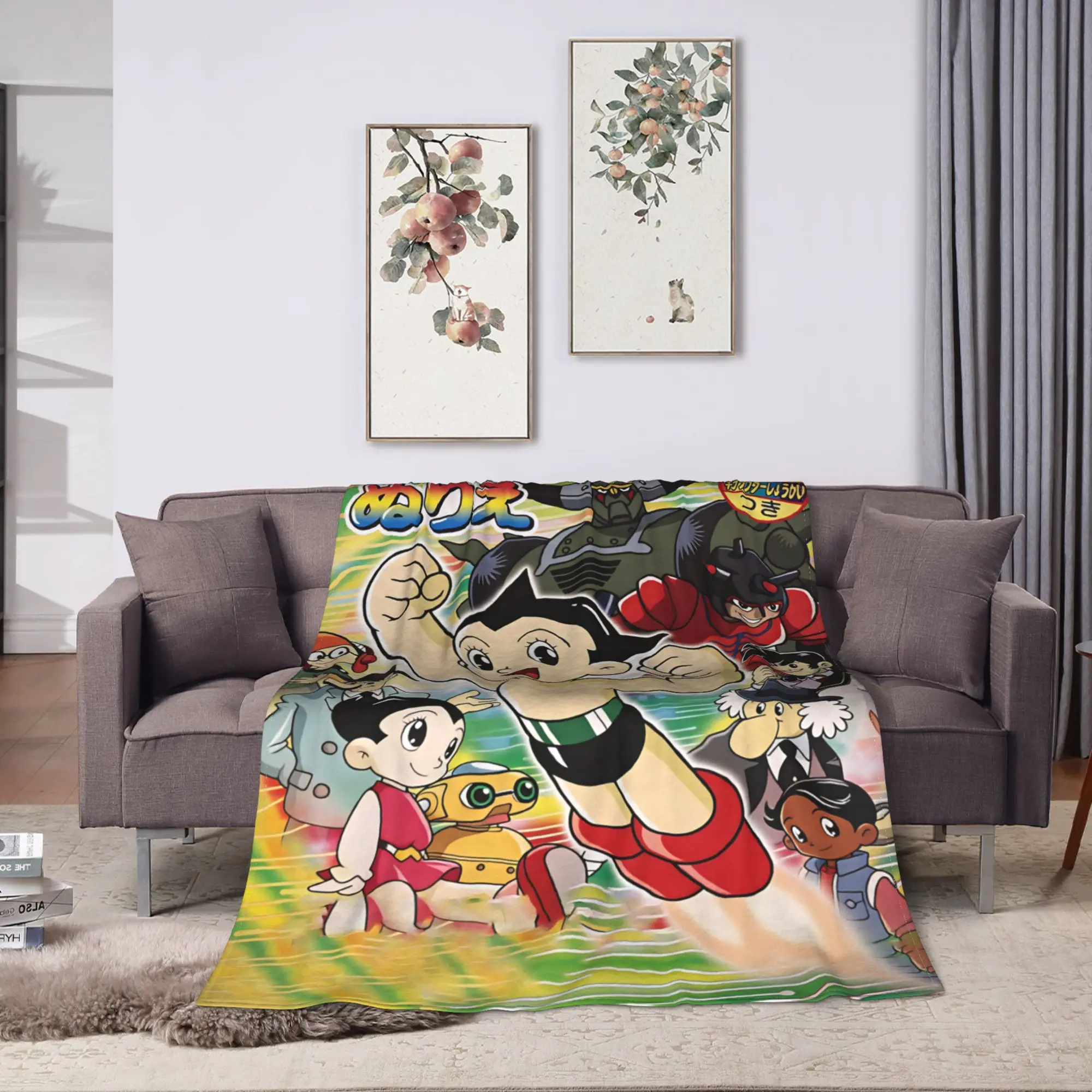 Super Soft Blanket Camping Astro Cartoon Boy Bedding Throws  Flannel Bedspread For Bedroom Graphic Sofa Bed Cover