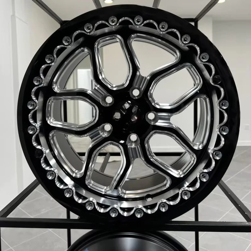 17x10J 18x11J 18x10J 7 Backspace Aluminum Car Beadlock Forged Negative Offset 139.7 Engrave Wheels for Weld