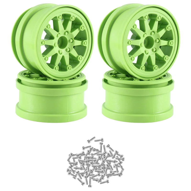 

A63T-4PCS Plastic Beadlock 2.2 Wheel Hub Wheel Rim For 1/10 RC Crawler Car Axial SCX10 Wraith Capra RR10 RBX10 Traxxas TRX4