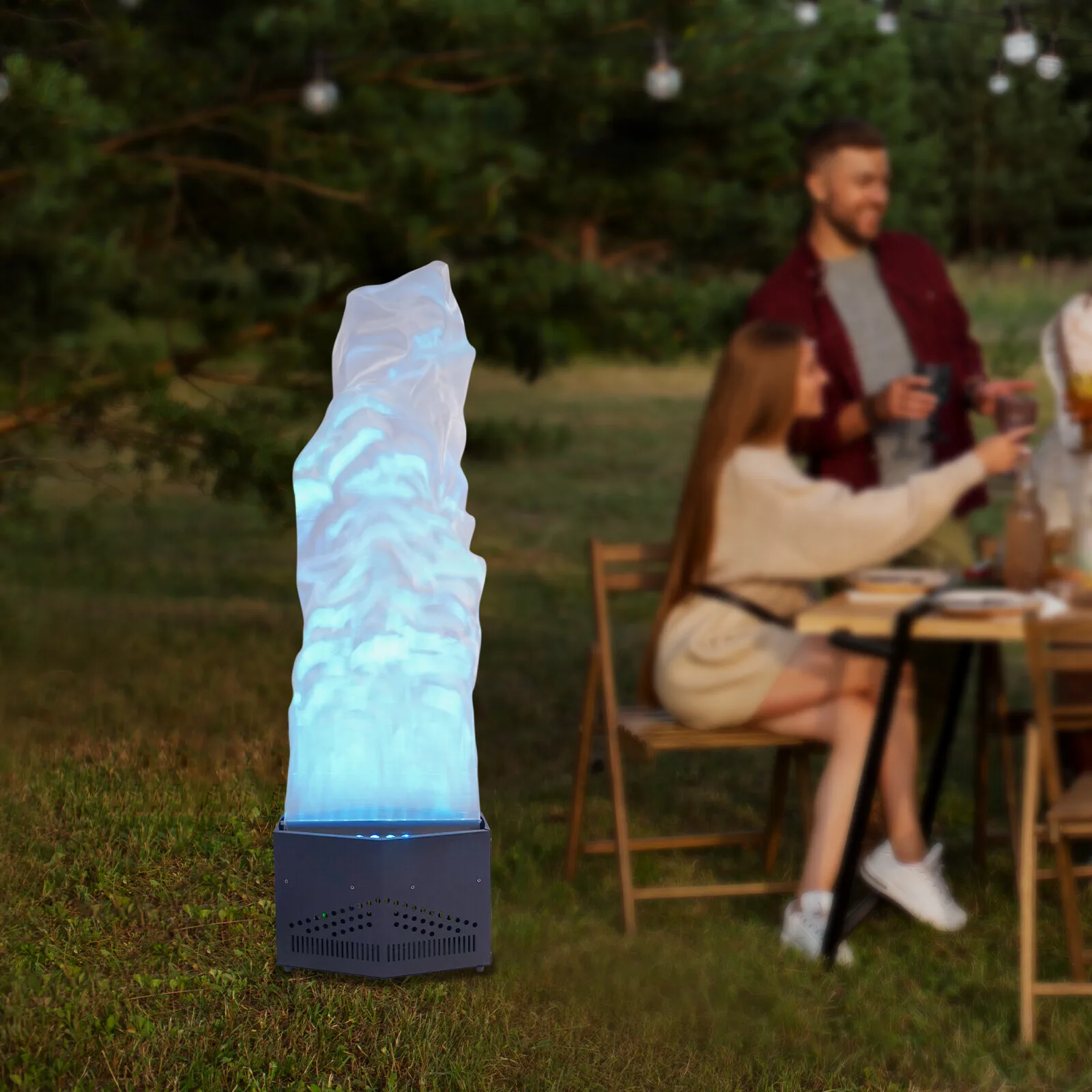 DMX512 RGBW ضوء لهب النار المزيف، مصباح تأثير المرحلة 130 وات مع 24 LED وجهاز تحكم عن بعد، لحفلات DJ وعيد الميلاد وعيد الميلاد