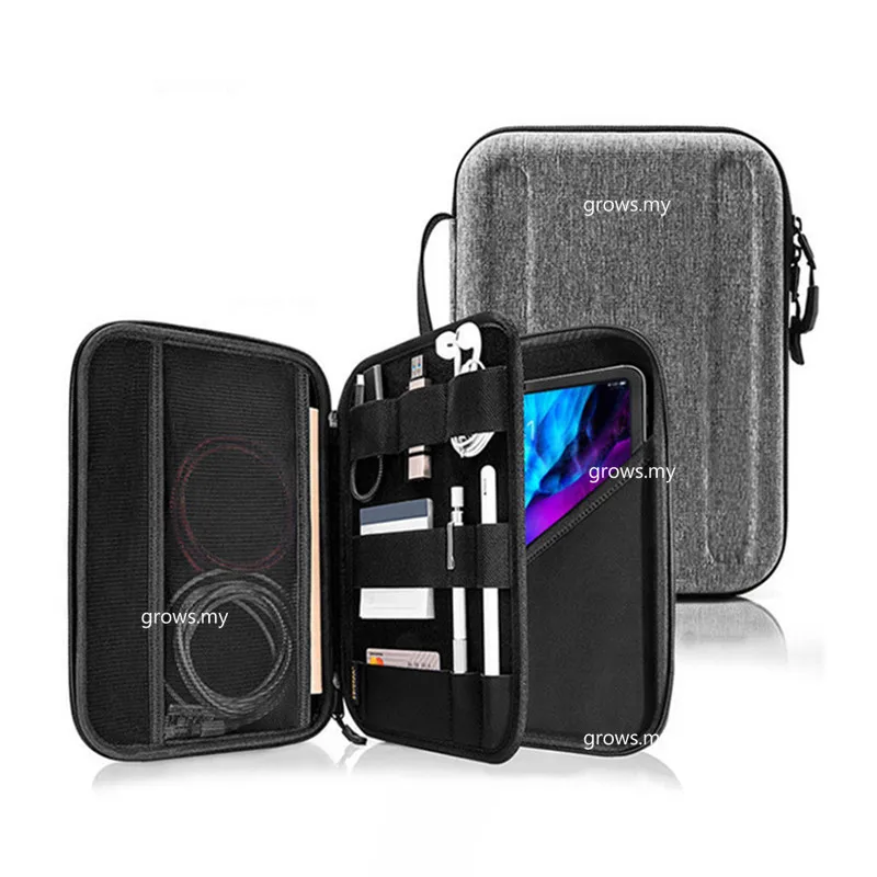 حقيبة تخزين الكمبيوتر اللوحي لجهاز iPad A16 2025 Pro 11 13 M4 10.9/11 بوصة / 12.9 بوصة إيفا حافظة صلبة حقيبة كمبيوتر محمول مقاومة للصدمات