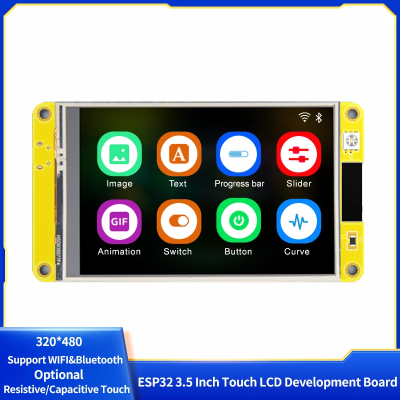 

ESP32 3.5 Inch Touch LCD Development Board Smart Display Screen Support WIFI&Bluetooth 320*480 TFT Module For Arduino LVGL