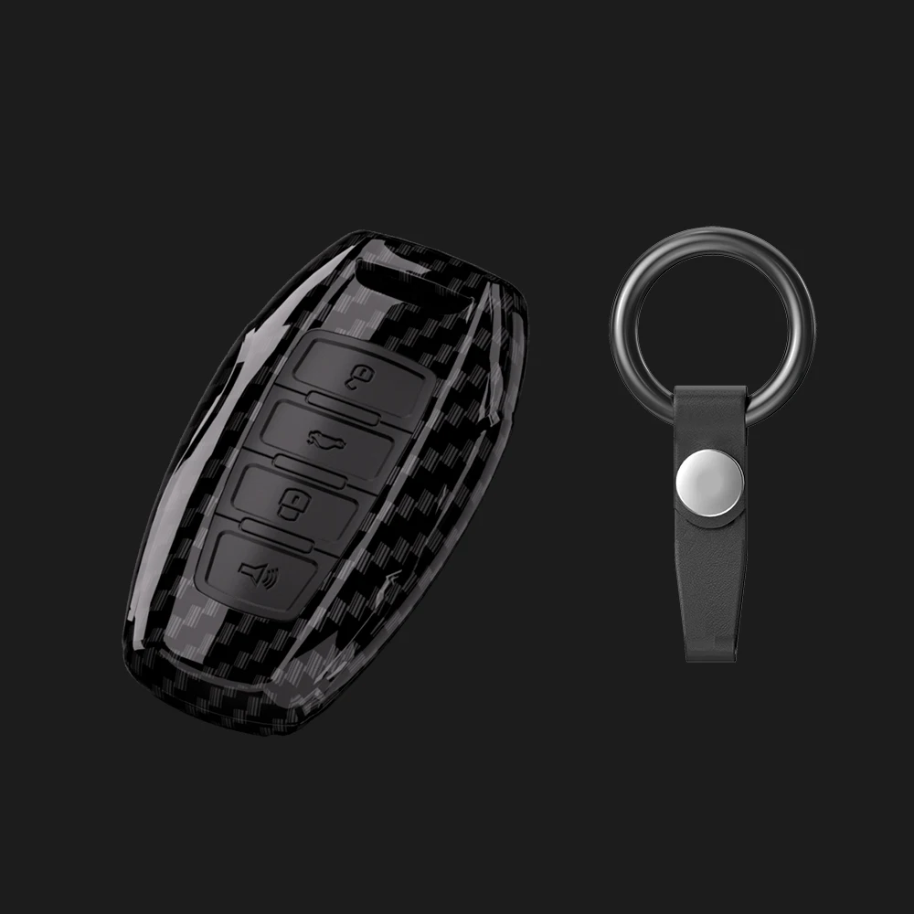 Carbon ABS Car Key Case Cover for Great Wall Haval Jolion 2022 H6 H7 H4 H9 F5 F7 F7X F7H H2S GMW Dargo Shell Fob Accessories