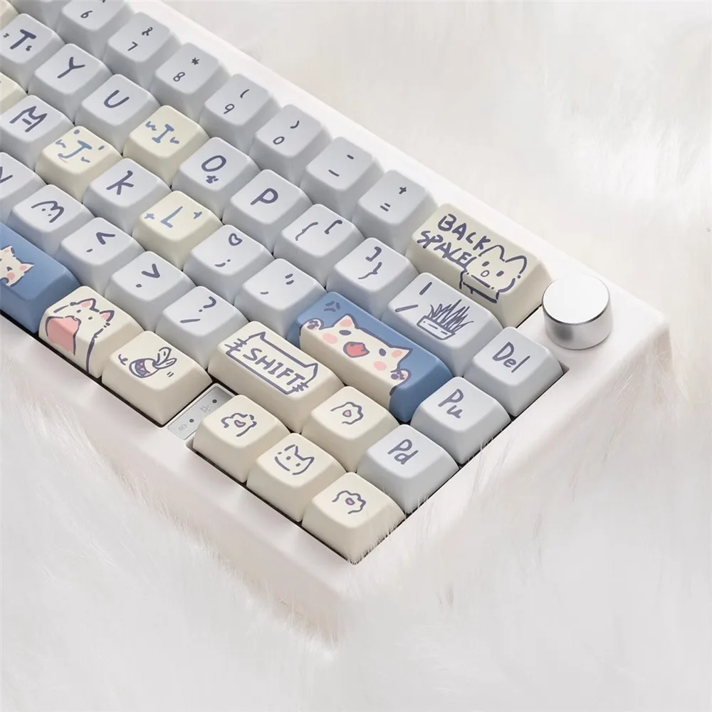 148/66 Keys MDA Profile Cute Animal Theme Keycaps For Mechanical Gaming Keyboard Mx Switch PBT Five-sided Sublimation Key Caps