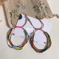 KKBEAD Multilayer Stackable Bracelet Bohemian Boho Jewelry for Women Miyuki Seed Beads Pulseras Mujer