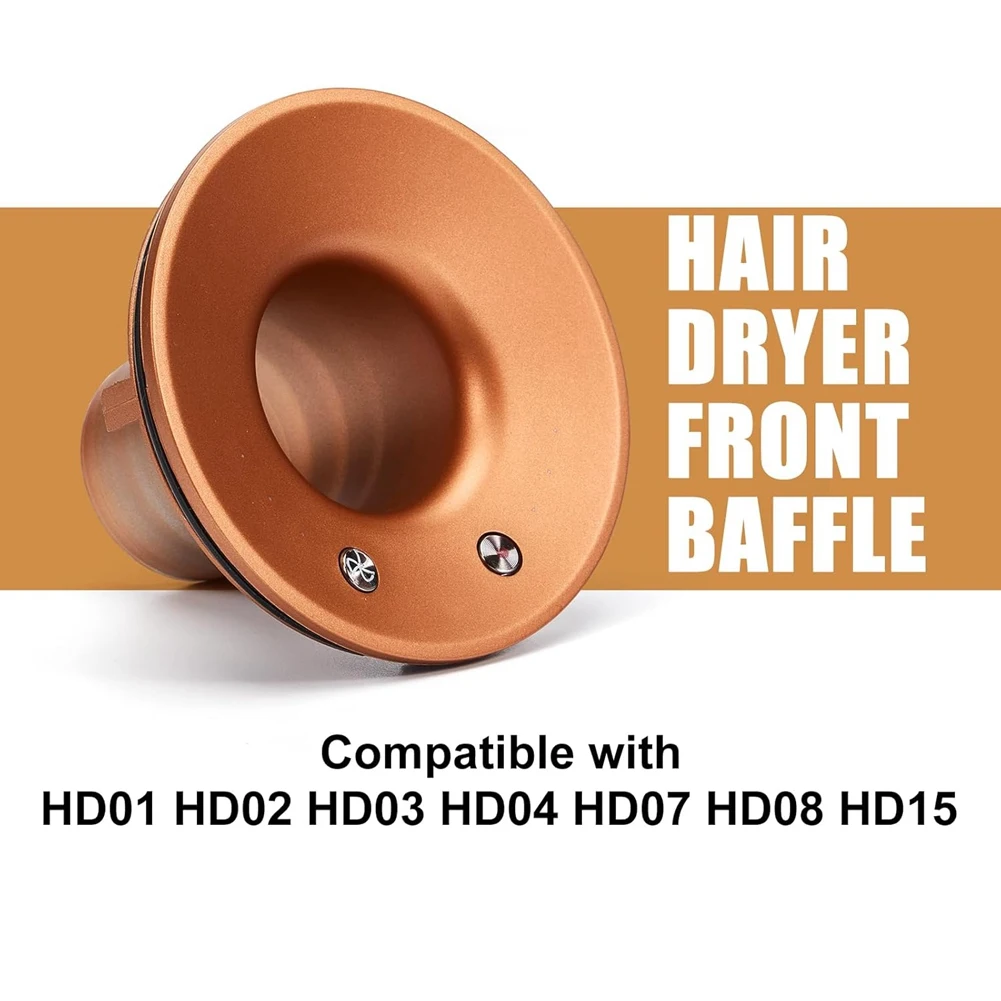 ل دايسون الأسرع من الصوت HD01 HD02 HD03 HD07 HD08 مجفف الشعر الغطاء الأمامي استبدال الجبهة يربك شل مجلس مرفق الفضة