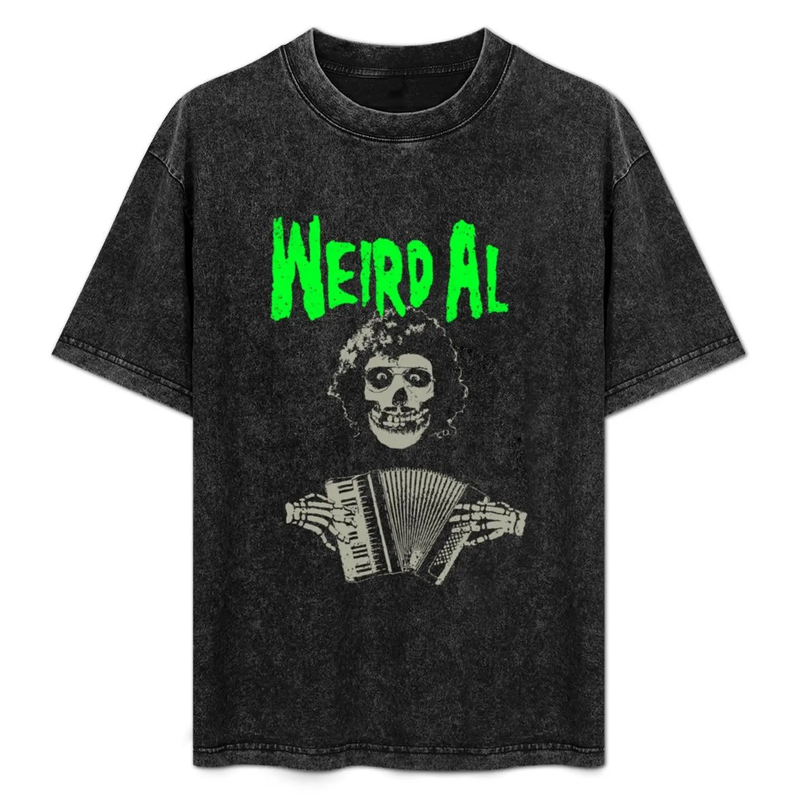 Weird Al meets the Misfits with Accordion T-Shirt street wear blacks shirts graphic cotton t shirt men