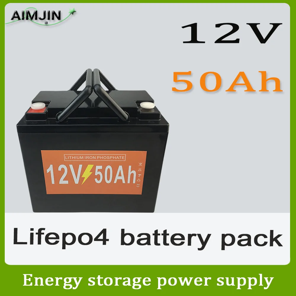 Lifepo4 12V 50Ah Rechargeable Battery Pack for Children's Toy Car, Solar Street Lights Andother Small Equipment Power Supply