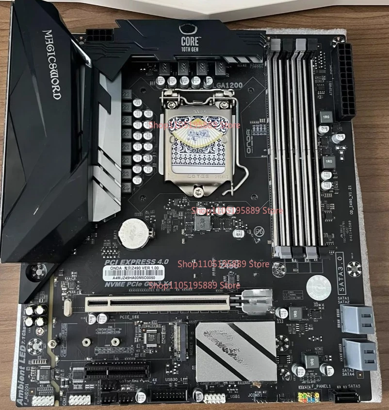 

For Onda Z490 Magic Sword Main Board Support 10/11 Generation Intel Processor, DDR4 Memory, PCIe 4.0, M.2 Interface