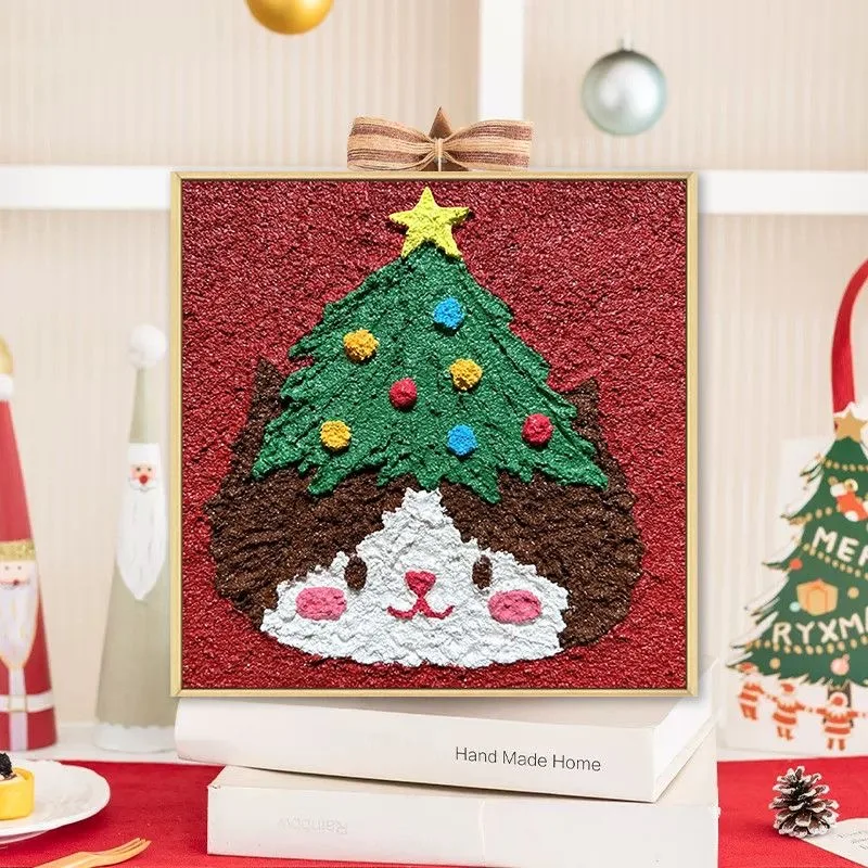 

E6017 Santa Profile Oil Painting