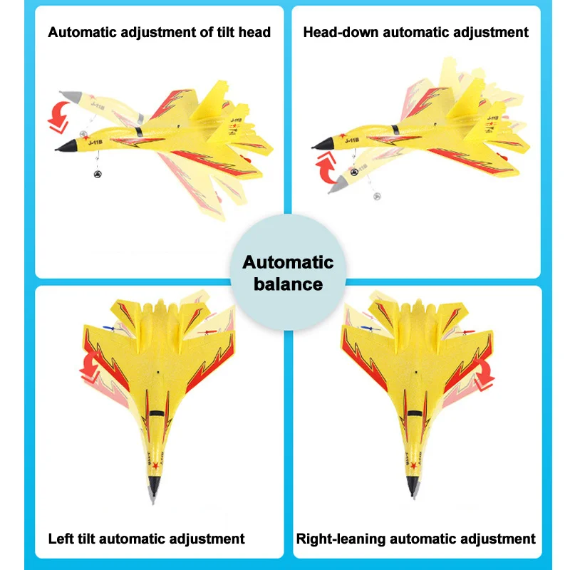 Mini J-11rc Remote Control Foam Intelligent Balance Gyroscope Waterproof Amphibious Children'S Aviation Toys Fall Proof