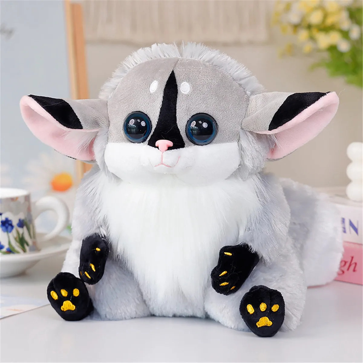 22cm Lovely Simulation lemur Fluffy Toys Plush Anime Toy Kawaii Animals Peluche Real Life Animal Doll Home Decoration Birthday