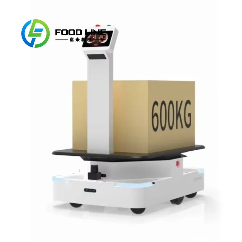 Customized AGV Robot Chassis 300kg Payload ABS Board 38.4V Battery AMR Intelligent Commercial Workshop Delivery Robot