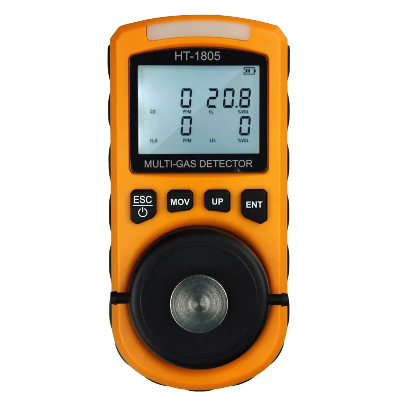 

HTI Indoor H2s Co Co2 O2 LEL Combustible Gas Detector Air Quality Meter Four In One Ht-1805