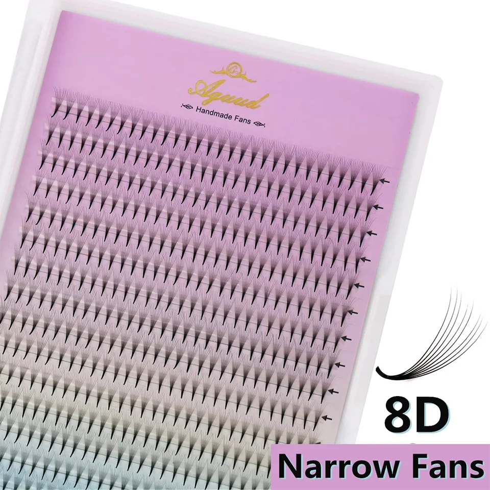 AGUUD XL Tray 480 Fächer Super Schmale Fächerwimpern mit Dünner Spitze Vorgefertigte Wimpernfächer 4D 5D 6D 7D 8D Russische Volumen-Wimpernverlängerung Make-up – Detail 17