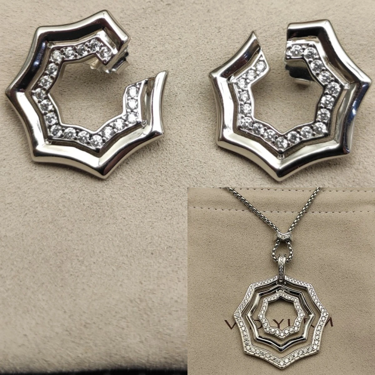 

2025 New High-Quality Christmas Serrated Stackable Necklace and Earrings Set - Elegant and Simple Style