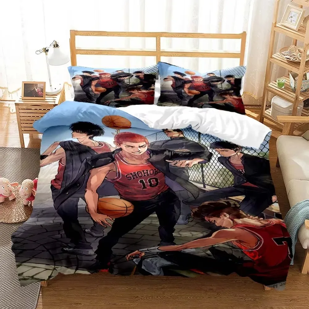 

Slam dunk Digital Print Polyester Bedding Sets Child Kids Covers Boys Bed Linen Set for Teens bedding set bed comforter set