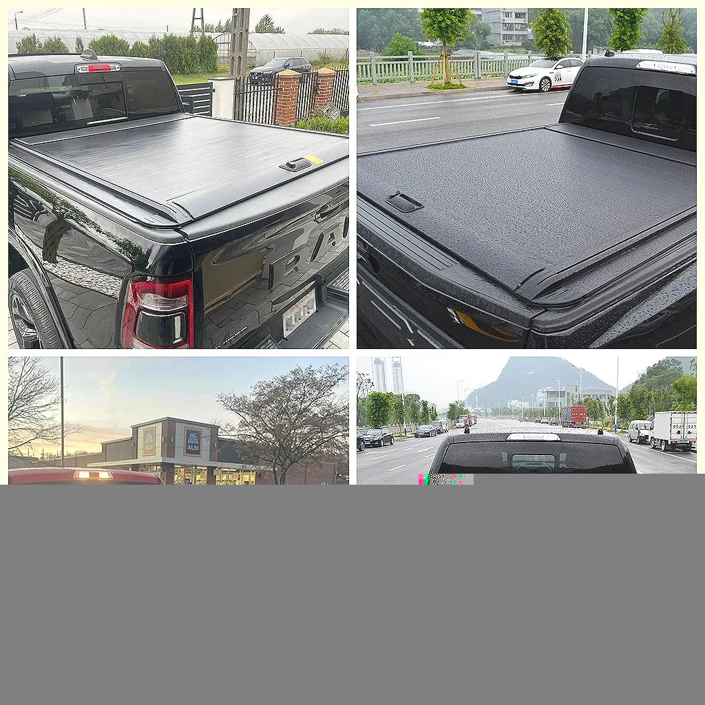

Electric Roller Shutter Tonneau Cover for Ford F150 Ram 1500, Waterproof Lockable Truck Bed Lid