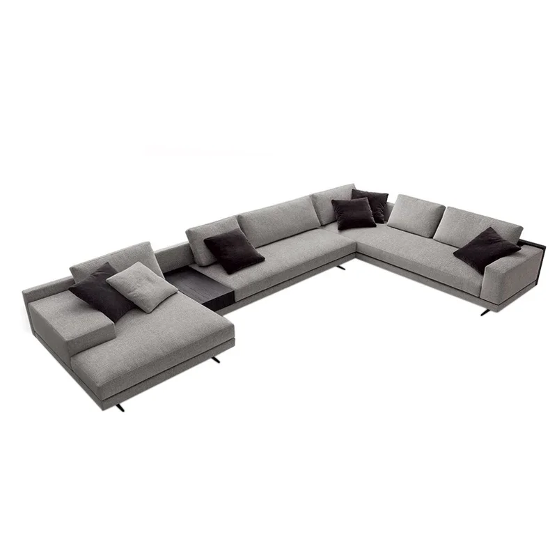 Wooden Minimalistic Filler Sofas Nordic Lounge Sectional Living Room Sofas Puffs Modular Muebles Para El Hogar Home Furniture