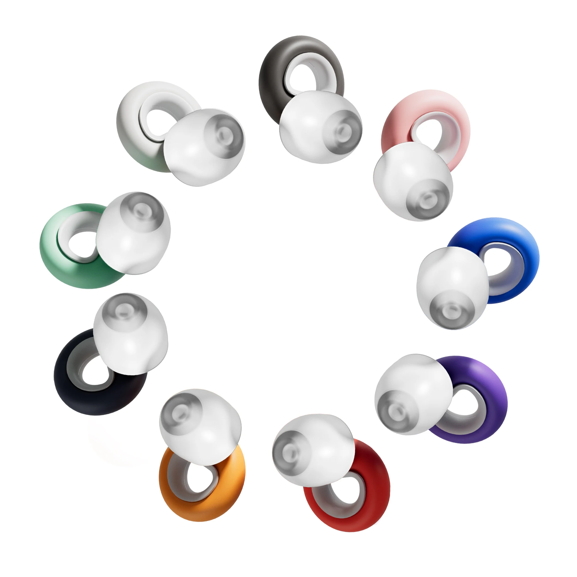 HUAK High Fidelity Concert Silicone Ear Plugs for Noise Cancelling Reusable Musicians Motorcycles Sleeping Work, Study, Swim