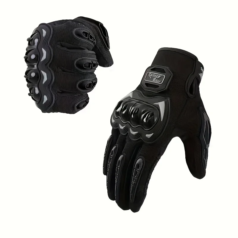 

Nylon Motorcycle Riding Gloves with Touch Screen Compatibility, Hard Shell Protection, Knitted Spring/Summer Gloves