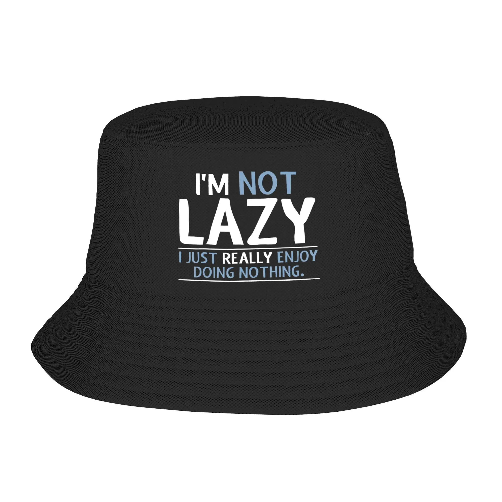 I'm Not Lazy I Just Really Enjoy Doing Nothing Bucket Hat for Girl Beach  Sun Hats for Outdoor Sports Caps