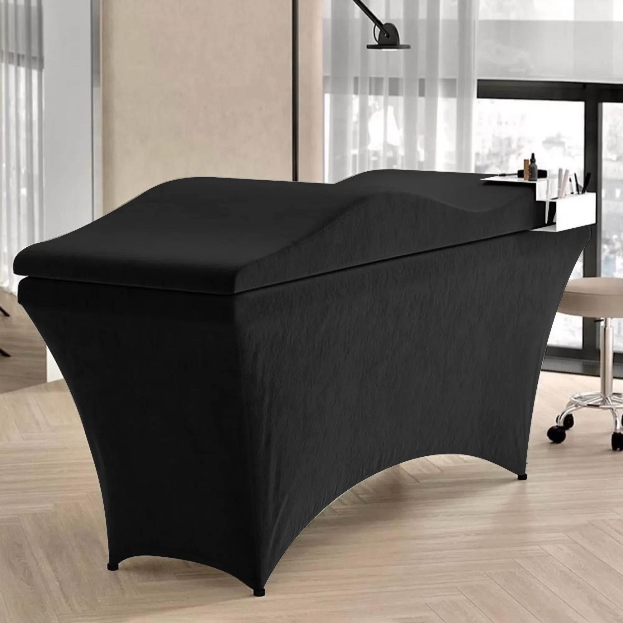 Wave Curved Massage Bed Pad Thick Foam Mattress Topper for Beauty SPA Salon