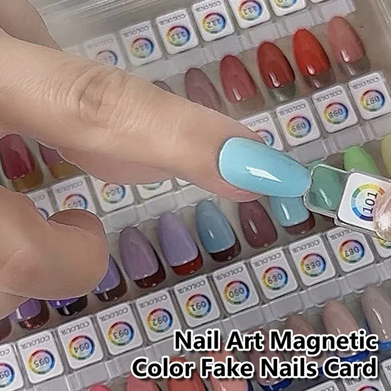 10/20 قطعة Bowknot المغناطيسي أظافر صناعية تلميح عرض واضح اللون الطبيعي بطاقة البولندية هلام حامل مجلس مسمار لوحة مسمار الغراء الممارسة #6