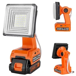 4 Inch Led Work Light Tool Lamp for Black&Decker 20V Li-ion Battery Cordless Flashlight Floodlight Portable Lantern Camping lamp