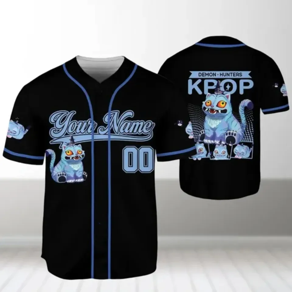 2025 جديد أنيمي KPop شيطان الصيادين الجرافيك تي شيرت ثلاثية الأبعاد طباعة الاطفال/الكبار لطيف المحملة TopShort كم Harajuku Y2k الملابس