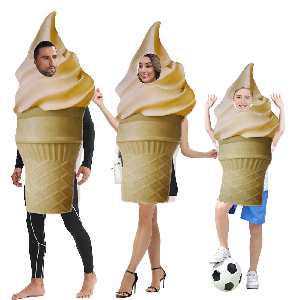 

Cosplay Ice Cream Costume Funny Adult Boy Girl Carnival Party Children Day Carnival Disguise Wearing Show Party Clothes