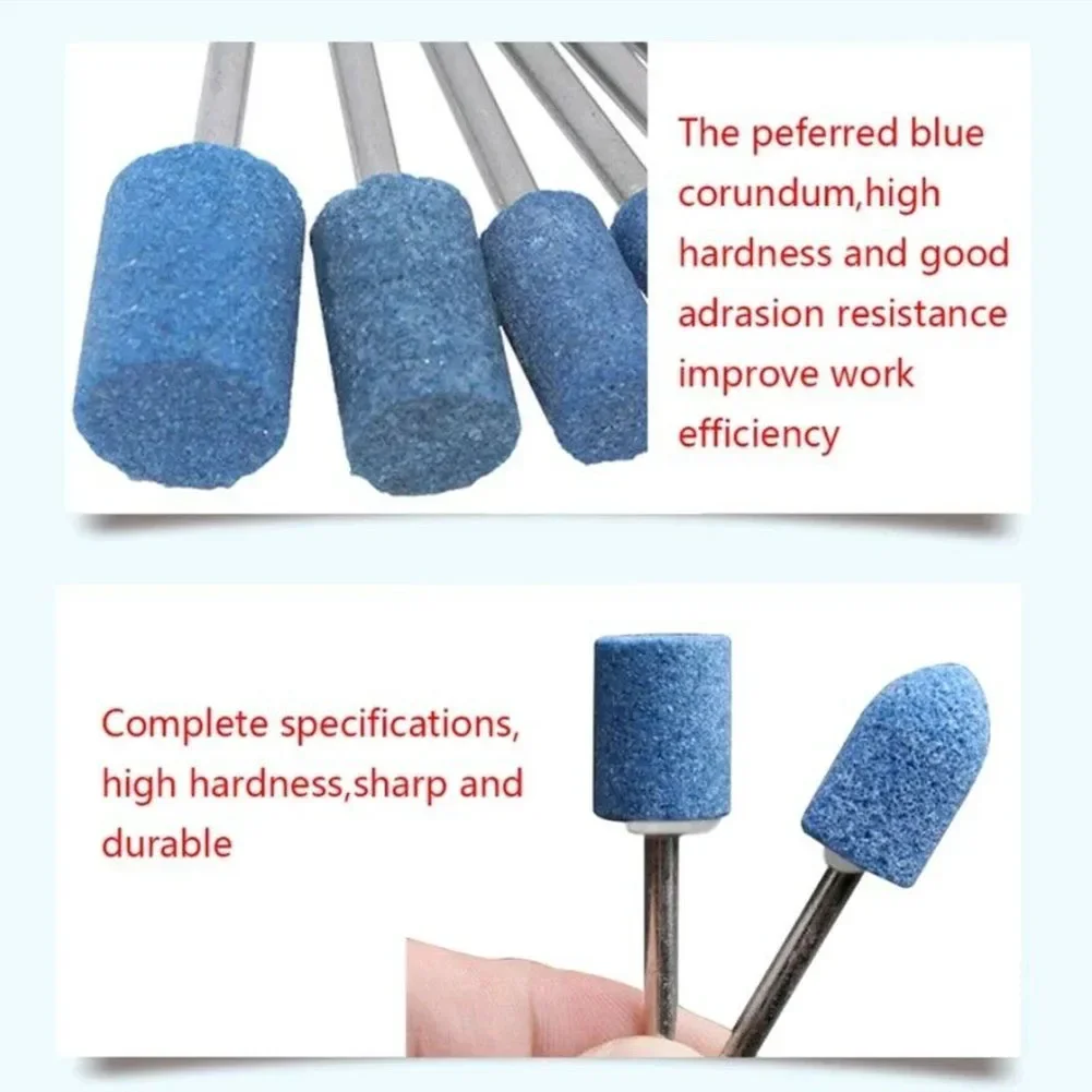 Tête de Roue de Polissage à Tige Ronde de 1/8 Pouces, pour Outils Convertifs à Distance, Meule Électrique, 10 Pièces/Ensemble