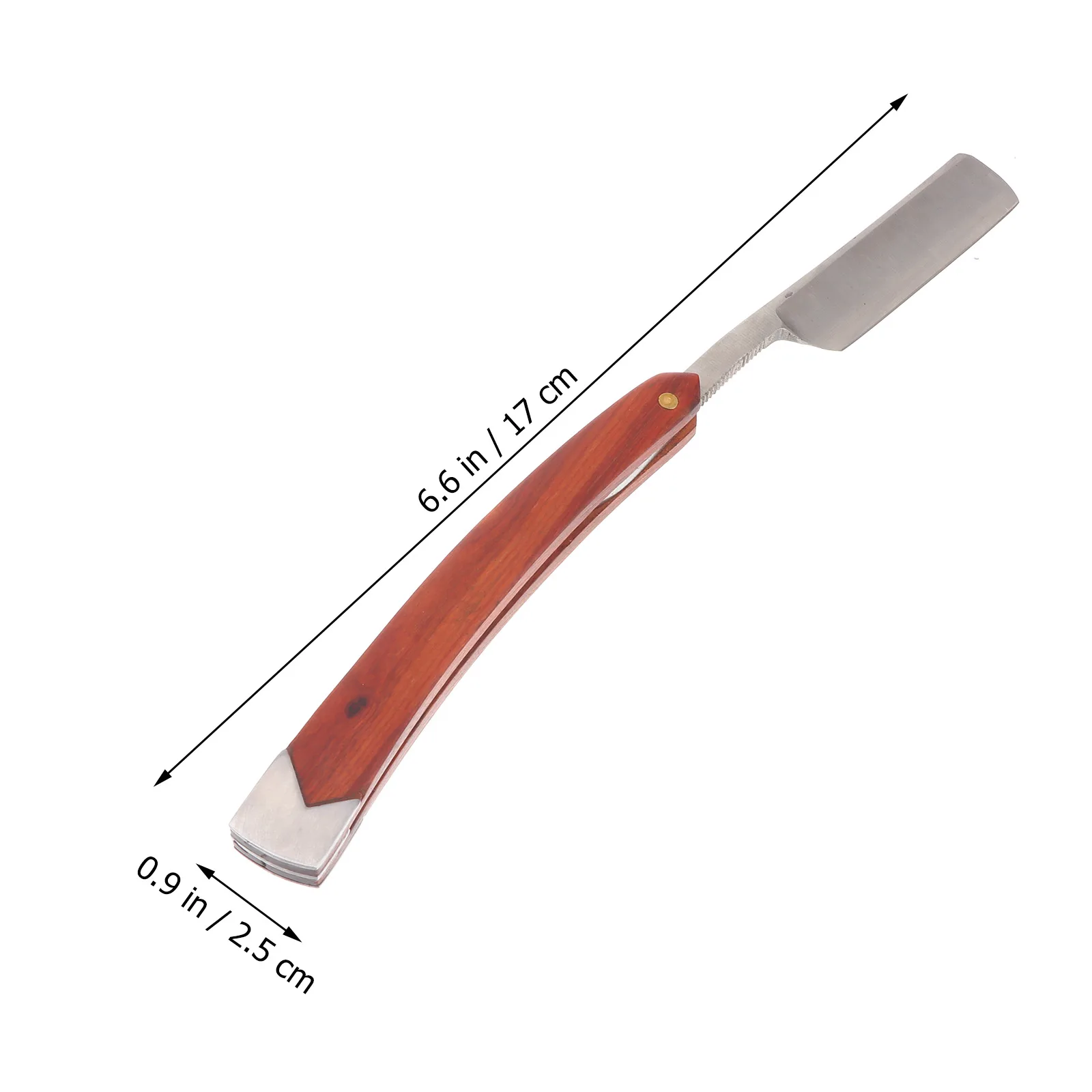

Manual Shaving Razor Lightweight Foldable Straight Barber Razor for Beard Sideburns Hair Salon Use Stainless Steel Shaving Tool