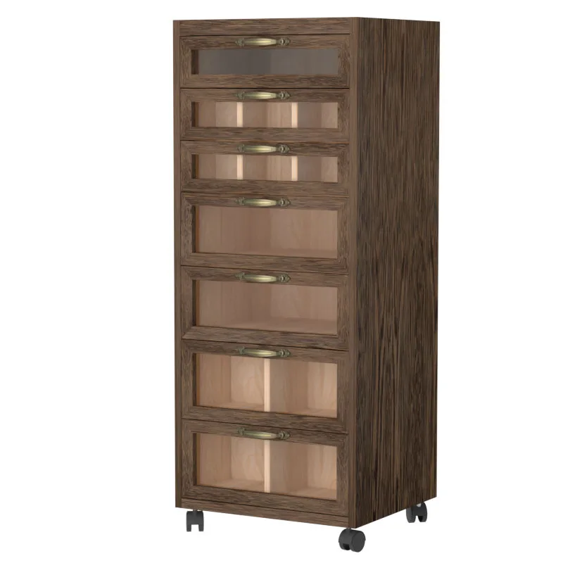 Storage cabinet, multi-layer medieval jewelry cabinet drawer type c
