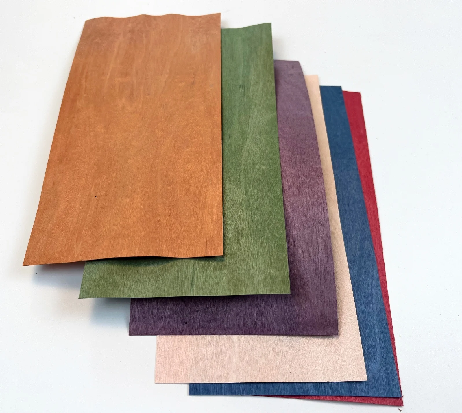 6pieces 20x10cm T:0.4-0.5mm Mixed Dyed and Exotic  Maple Wood Veneers  DIY Handmade Marquetry Inlay Veneer Sheets Material