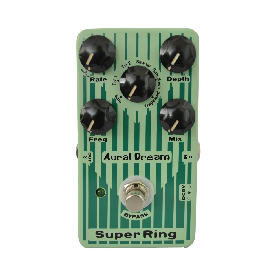 

Aural Dream Super Ring Guitar Pedal Has 2 Types and 6 Modulation Waves Simulating Tubular Bell,Chime,Bells Effects,True Bypass