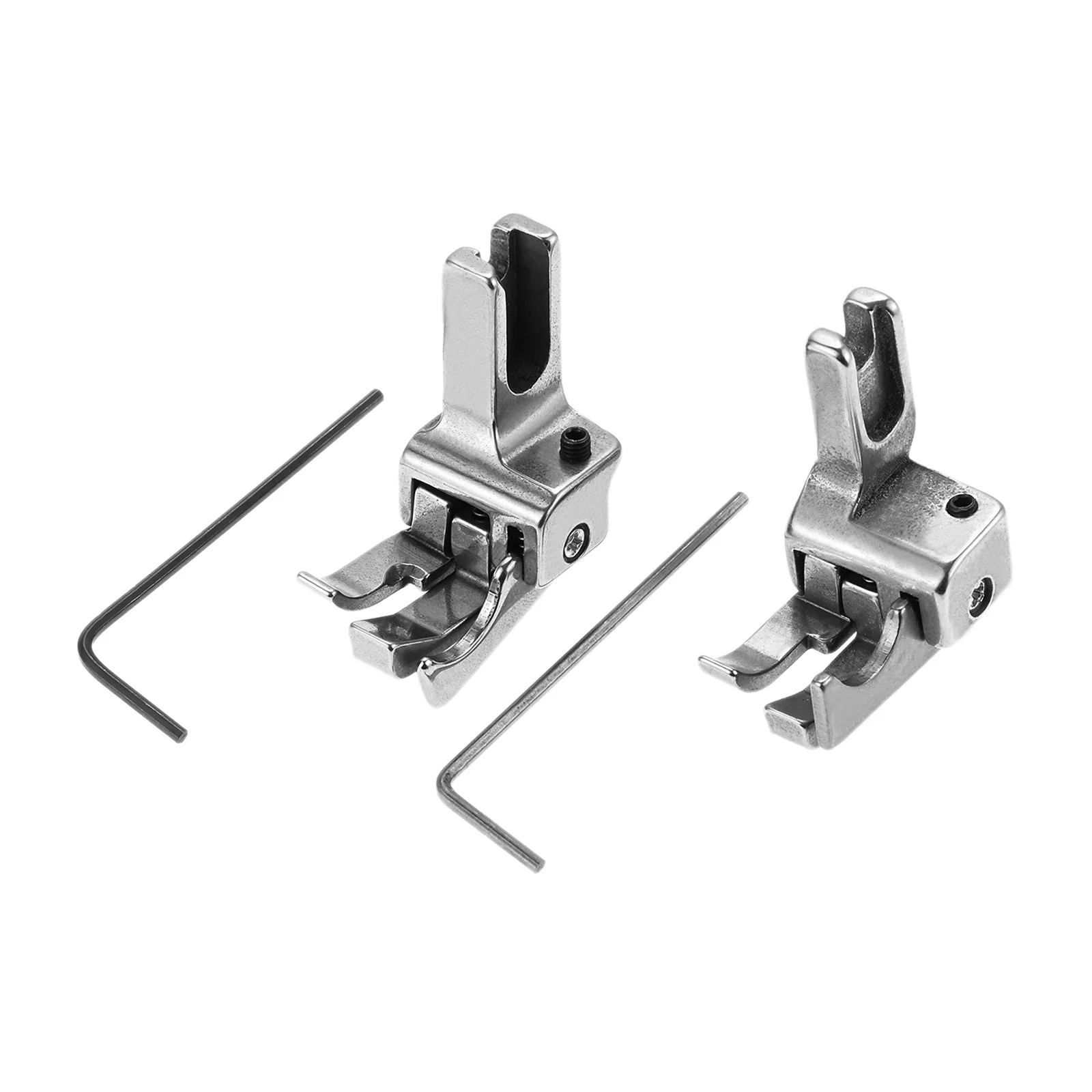 1pc Sewing Machine Foot 211-14 211-15 High and Low Compensating Presser Foot Open Wire Stop Double Tangent  Presser Foot Steel