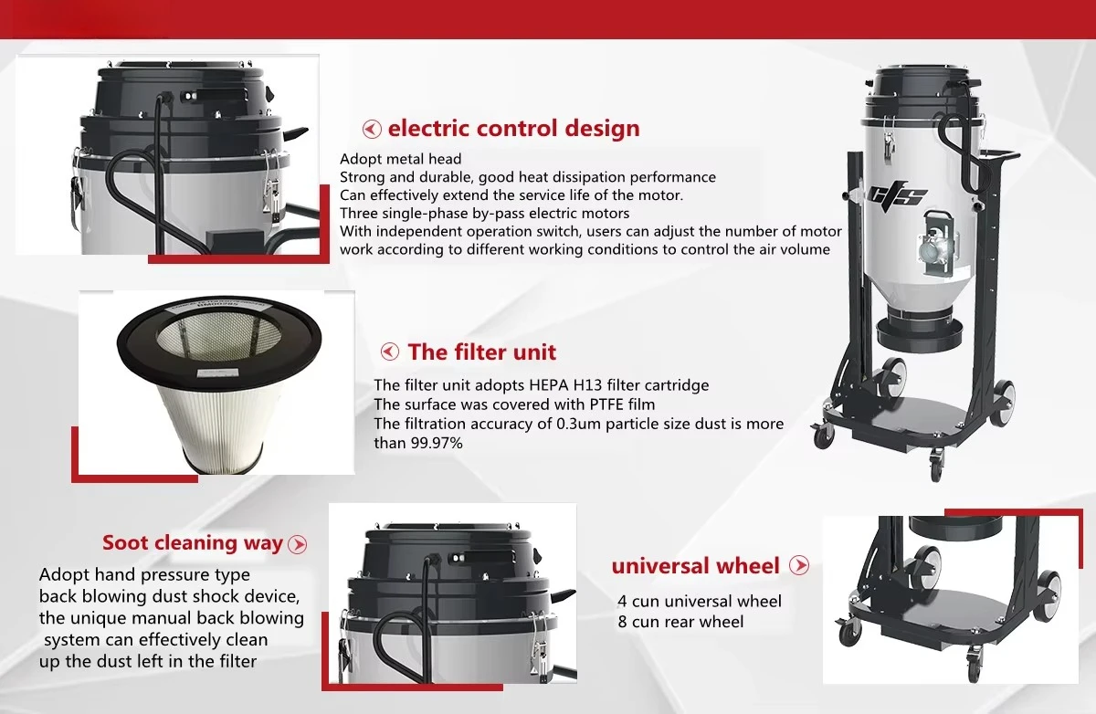 أعلى المبيعات الشركة المصنعة المبيعات المباشرة VC310 كفاءة التشغيل العالية أحدث التقنيات مكنسة كهربائية صناعية كبيرة