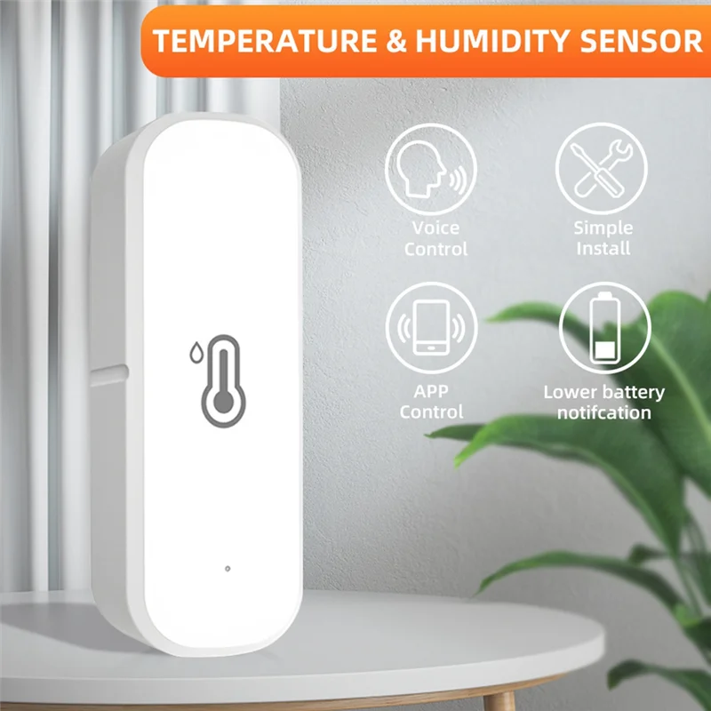 

Classy-Zigbee Humidity And Temperature Sensor Smart Hygrometer Thermometer Remote Monitoring And Alerts Smart Home