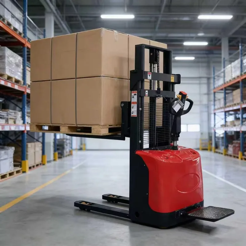 Medium-duty Electric Pallet Stackers Are Suitable for Standard Warehouse Racking