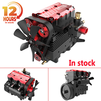 TOYAN FS-L200AC Engine Model 7cc Inline 2 Cylinders 4 Stroke Air Cooled Nitro Engine Model Kit - TOYAN & OTTO MOTOR Version