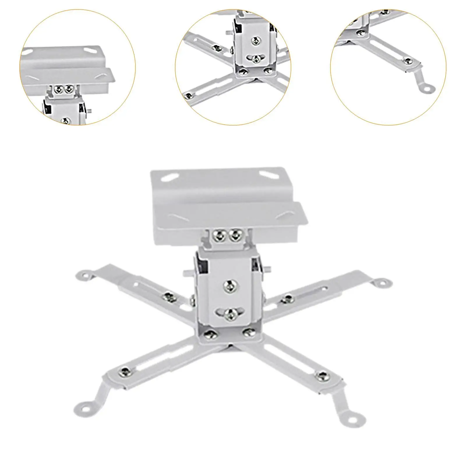 Projector Mount Kit Projector Accessories 90° Rotating Effortless Installation Wall Hanging Bracket for Office Home Theaters