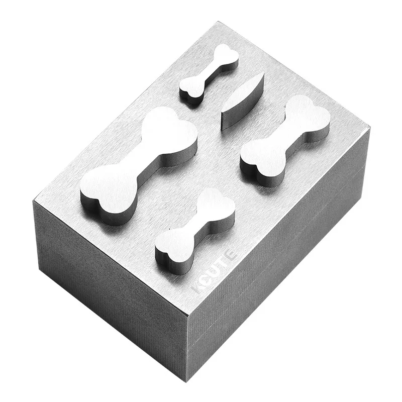 High Precision Steel Punch Necklace Bracelet Findings Cuban Chain Bone Clasp Stamping Die Set Jewelry Metal Forming Tool -